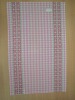Pink Chequered with doulbe lines red jacquard Kitchen Towel