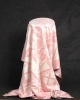 Pink Luxury Decorative Silk Jacquard Throw