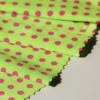 Pink Polka Dots Print Spendex Fabric For Bathing Suit