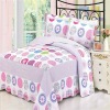 Pink Roundness Flowers Comforter