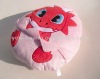 Pink dragon plush animal shaped cushion