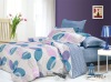 Pink flower 100% cotton reactive print bedding sets