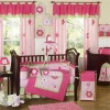 Pink newborn baby gift set crib bumper
