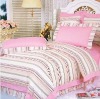 Pink  printed bedding sets