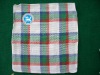 Plain and checked tea towel, square towel ,kitchen towel