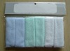 Plain blue face towel set