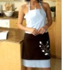 Plain dyed elgant lady non-woven apron