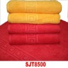 Plain dyed jacquard border towel