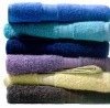 Plain dyed towels in different  dobby border