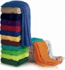 Plain dyed towels in solid colors