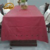 Plain heavy linen table cloth