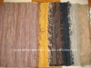 Plain leather chindi rug
