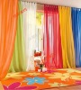 Plain voile tab top curtains