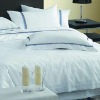 Plain white hotel textile ( comforter set)