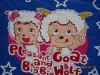 Pleasant goat and Big Wole  printed fleece fabric