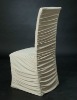 Pleated Around Lycra Chair Covers For Weddings In Ivory Color