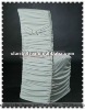 Pleated Lycra Chair Covers For Weddings In White Color