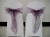 Plum Organza Sash