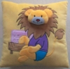 Plush Cushion with Teddy Bear