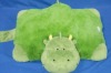 Plush Green hippo cushion