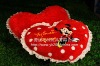 Plush Heart cushion/valentine plush heart pillow