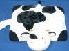 Plush cow cushion