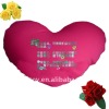 Plush pillow/heart shape cushion