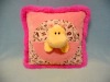 Plush toy cushion with cute animal head DOL-1737