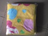 Plushed Coral Fleece Blanket heart pattern