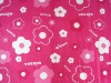 Polar fleece blanket with printed or dyed