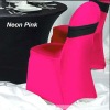 Poly Spandex Chair Cover in Fuchsia Color With Spandex Band