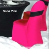 Poly Spandex Chair Cover in Fuchsia Color With Spandex Band
