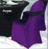 Poly/Spandex Chair Cover in Purple Color With Spandex Band