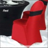 Poly Spandex Chair Cover in Red Color With Spandex Band