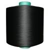 Poly yarn -DTY dope dyed black 200D/72F