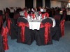 Polyester Chair cover and sashes, wedding chair cover