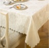 Polyester/Cotton Begie Jacquard Tablecloth