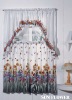 Polyester Cotton Sunflower Kitchen Window Curtain