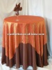 Polyester Crushed Table Overlay/ Wedding tablecloth