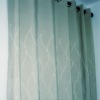 Polyester Embroidered Linen Look Like Curtain Fabric