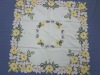 Polyester Embroidery Floral Tablecloth