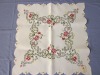 Polyester Embroidery Floral Tablecloth