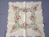 Polyester Embroidery Floral Tablecloth