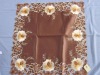 Polyester Embroidery Floral Tablecloth