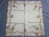 Polyester Embroidery Floral Tablecloth