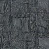 Polyester Rayon Black Geometric Fabric