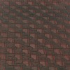 Polyester Rayon Black and Red Brocade Fabric