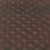 Polyester Rayon Black and Red Geometric Fabric