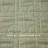 Polyester Rayon White Geometric Fabric