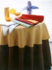 Polyester Restaurant table cloth and overlay